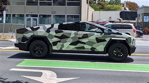 Dare We Say The Tesla Cybertruck Looks Cool In Camo T3