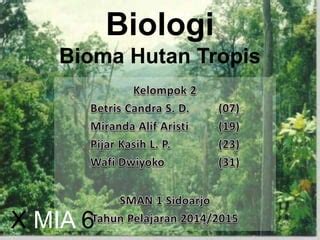 Bioma Hutan Tropis PPT