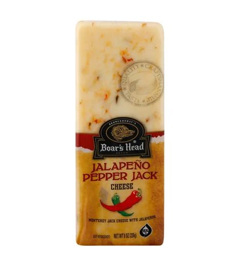 Boars Head Jalapeno Pepper Jack Cheese 8 Oz Parthenon Foods