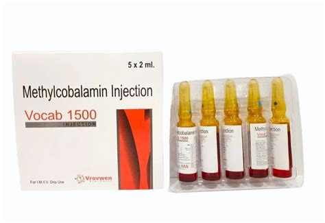 Methylcobalamine 1500 Mcg Inj At Rs 35 Piece Vitamin B12 Injection In