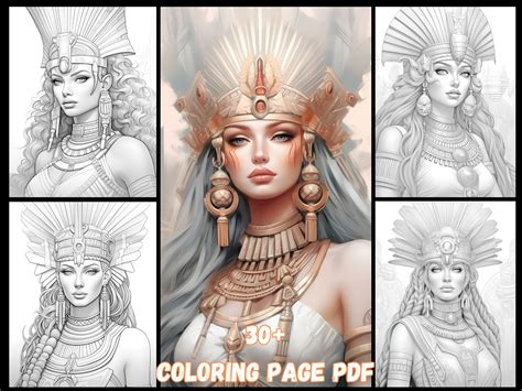 30 Egyptian Queen Coloring Pages Advanced Level Ancient History And Art