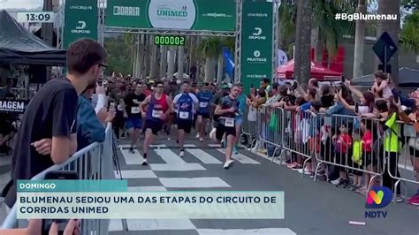 Blumenau Sediou Uma Das Etapas Do Circuito De Corridas Unimed