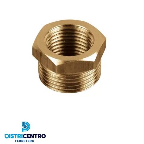 Bushing Reduccion Npt Macho Hembra X Bronce Districentro