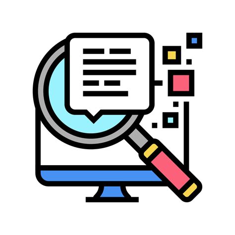 Search Information Color Icon Vector Illustration Vector Art