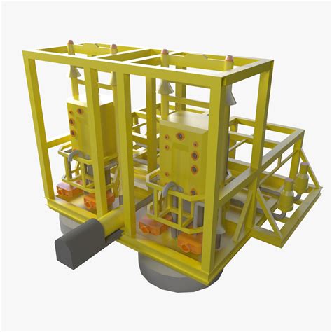 Subsea Booster Station D Model Fbx Max Obj Free D