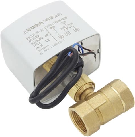 Brass Motorized Ball Valve 3 Wire Two Control Electric Actuator Ac220v