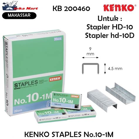 Jual Box20pcs Kenko Staples No10 1m Isi Hekter Shopee Indonesia