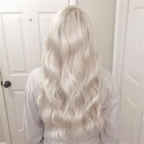 Long Platinum White Blonde Hair Color Artofit