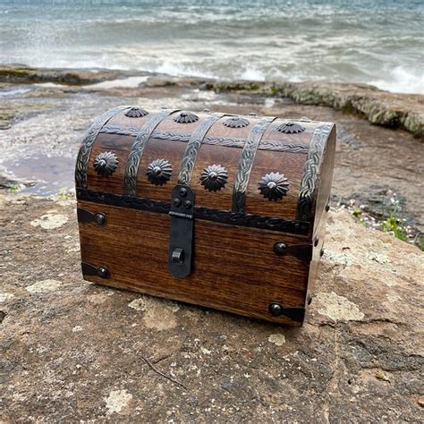 Wood Treasure Chest Etsy