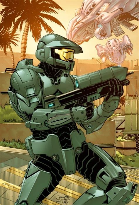 Jeremy Dale Halo 3 Master Chief W Kelly Dale Steve Downer Comic Art