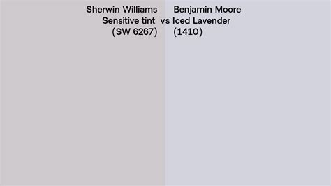 Sherwin Williams Sensitive Tint SW 6267 Vs Benjamin Moore Iced