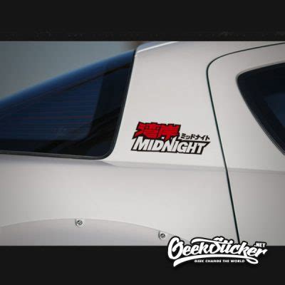 Wangan Midnight Jdm Vehicle Decals Waterproof Reflective Sticker For