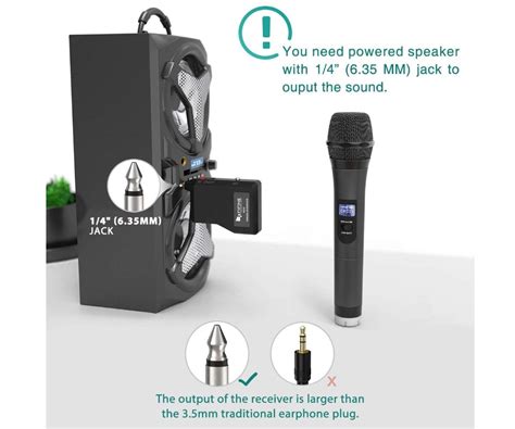 Fifine Wireless Microphone, with handheld Dynamic Mic, 50-18kHz ...