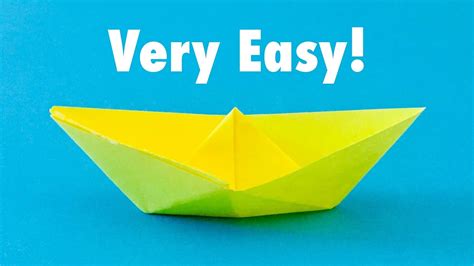 Easy Sticky Note Origami Boat Easy Origami Boat Square Paper