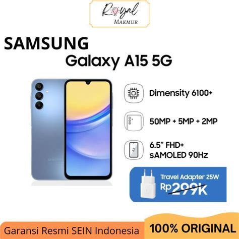 Jual Samsung Galaxy A G Gb Garansi Resmi Blue Black Di