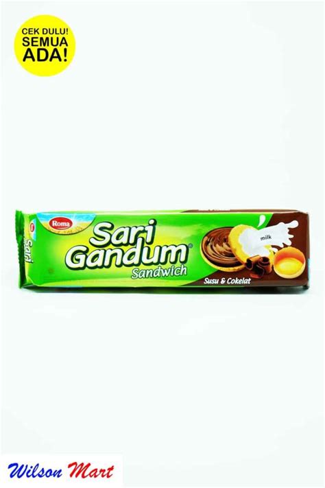 Jual Roma Sari Gandum Sandwich Susu Coklat Biskuit 115 G Di Seller