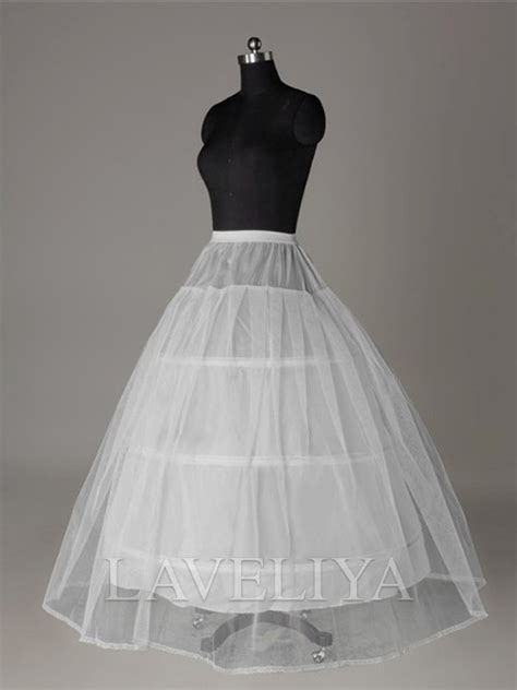 Tulle Netting Ball Gown 2 Tier Floor Length Slip Style Wedding