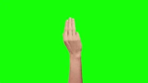 Hand 3 Finger Double Tap on green screen... | Stock Video | Pond5 | Greenscreen, Videos design ...