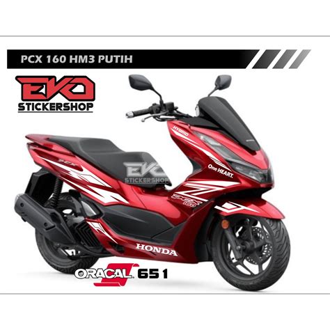 Jual Sticker Pcx Merah Cutting Stiker Shopee Indonesia