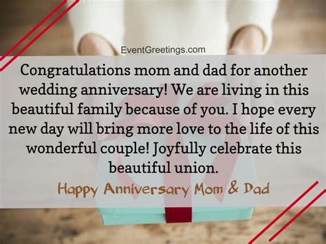 25 Amazing Happy Anniversary Mom And Dad Quotes And Wishes