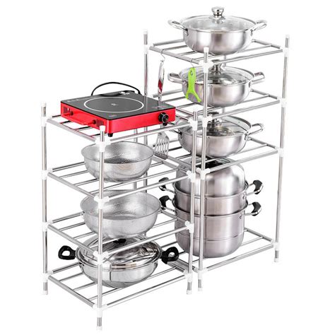 Buy Kitchen Racks Stainless Steel Floor Standing Storage Racks Multi