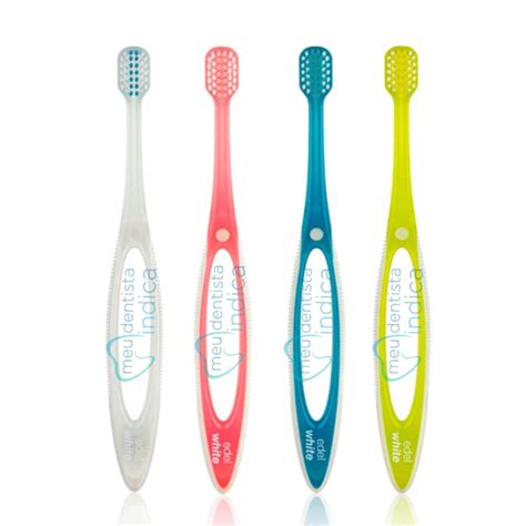 Escova Dental Ortodôntica Pro Ortho Brush Edel White UltraSoft 1