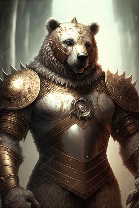 Premium Photo Armored Bear