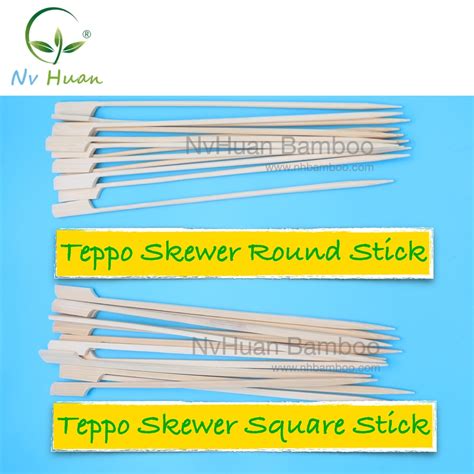 Bamboo Disposable Bbq Mushroom Skewer China Satay Skewer And Bamboo