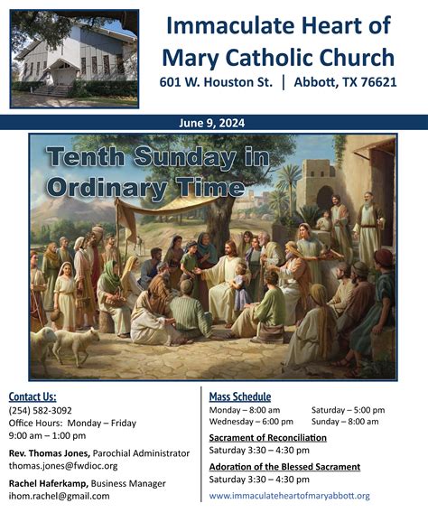 June 9, 2024 - Immaculate Heart of Mary Catholic Church