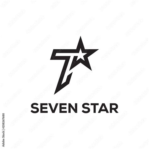 seven star logo design template Stock Vector | Adobe Stock