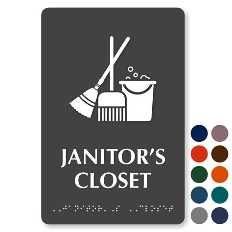 Janitorial Closet Sign | Dandk Organizer