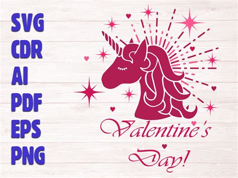 Valentine Unicorn Svg Unicorn Svg Valentine Svg Png Valentine Cards