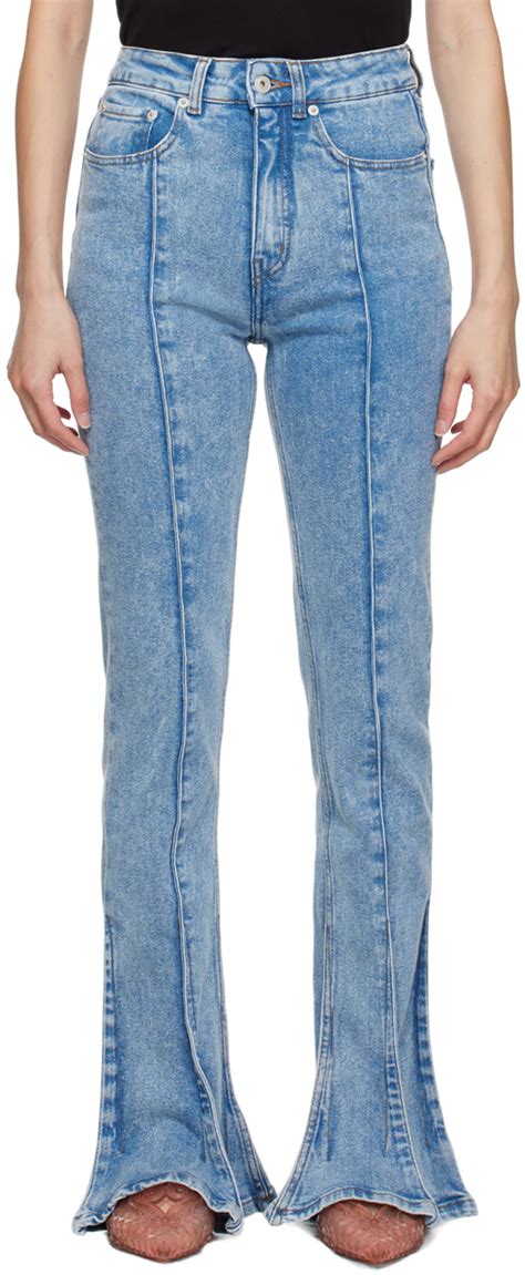 Y Project Blue Trumpet Jeans SSENSE