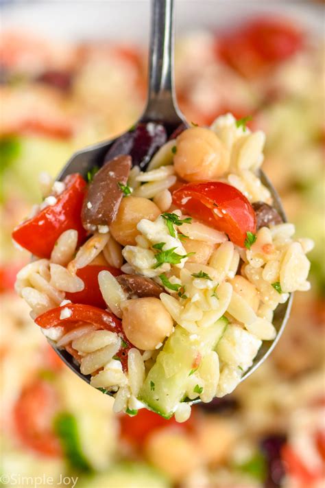 Easy Orzo Salad Simple Joy