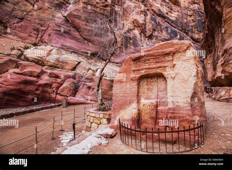 Jordan Ancient City Petra Stock Photo Alamy