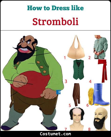 Stromboli Costume from Pinocchio for Halloween | Pinocchio, Stromboli ...