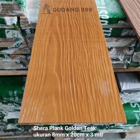 Jual Shera Plank Golden Teak Cm Lisplank Grc Lisplang