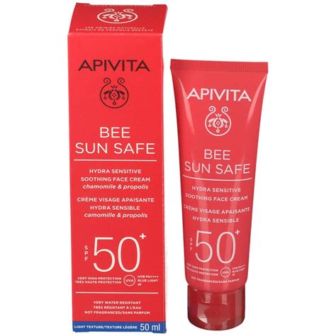 Apivita Bee Sun Safe Hydra Sensitive Soothing Face Cream SPF50 50 Ml