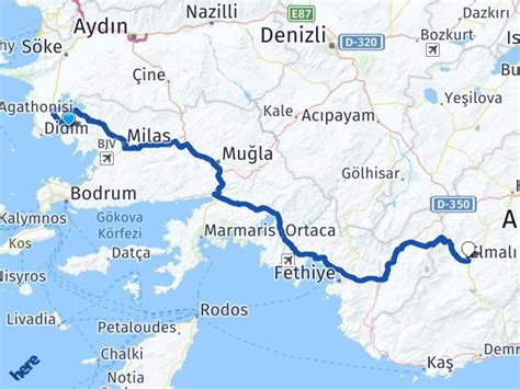 Didim Akbük Elmalı Arası Kaç Km