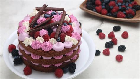 Schoko Kirsch Torte Sally Naked Cake Schokoladentorte Mit