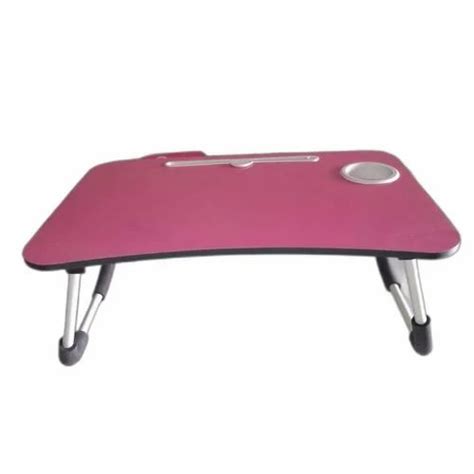 Aluminum And Plywood Pink Plyboard Multipurpose Folding Study Table