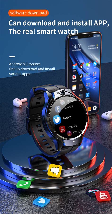 Lokmat Appllp Smartwatch G Wifi Lte Watch With Dual Cameras