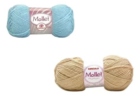 Kit 2 Novelos Lã Mollet 100g Círculo Escolha Suas Cores R 34 em São