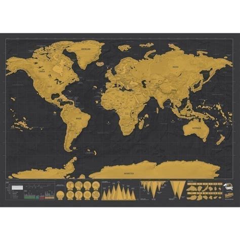 Jual Scratch Map Deluxe Travel Edition Peta Gulung Scratch Di Seller