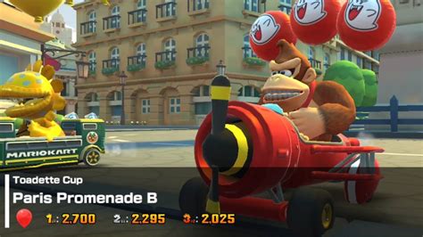 Mario Kart Tour Donkey Kong Battle Toadette Cup Paris Promenade