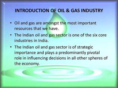 Oil And Gas Industry Ppt