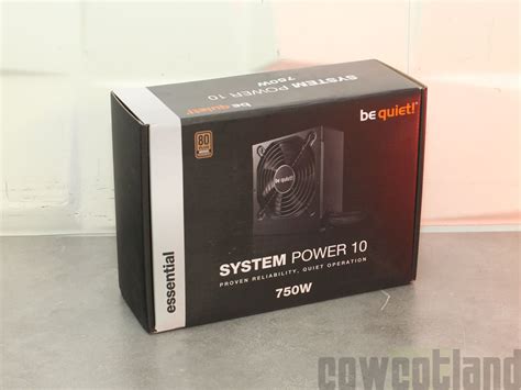 Test Alimentation Be Quiet SYSTEM POWER 10 750 Watts D Essentiel L