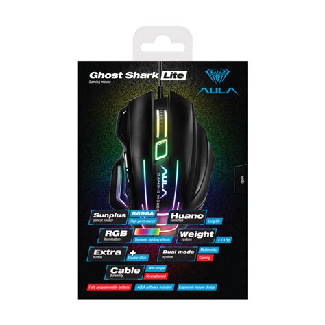 Aula Ghost Shark Lite Gaming Mouse Forgamers