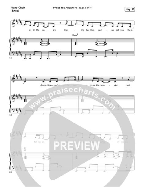 Praise You Anywhere Sheet Music Pdf Brandon Lake Praisecharts