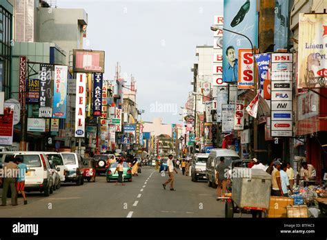 Main Street In The Pettah District Colombo Sri Lanka Stock Photo